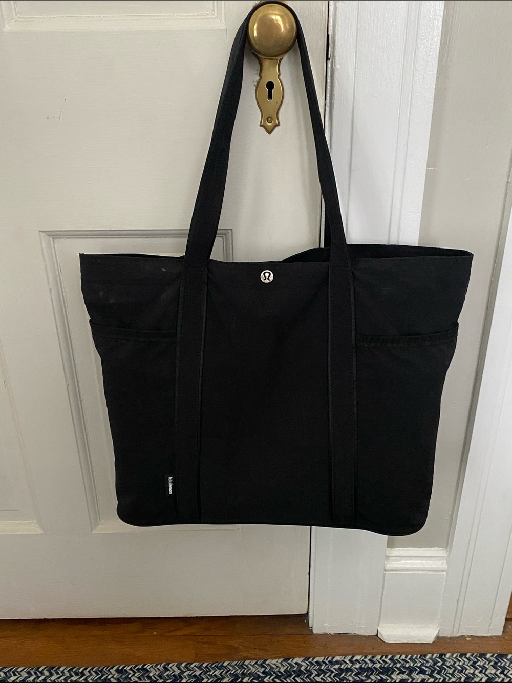 lululemon athletica Black Canvas Utility Tote